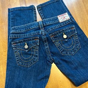 Vintage True Religion Billy  Low Rise Blue Jeans Size 28 x 29.5